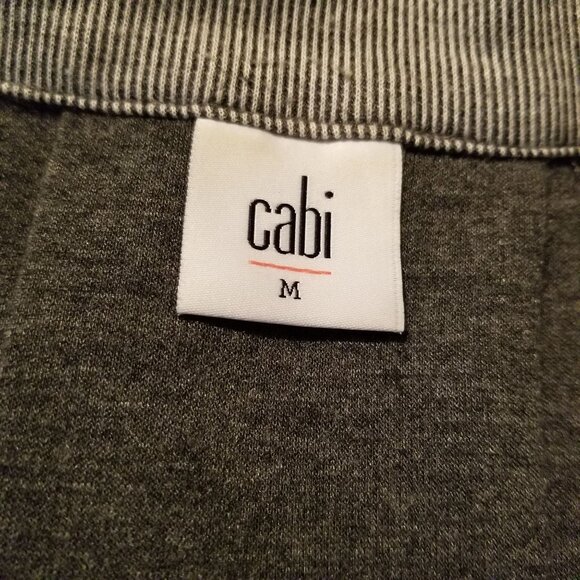 Cabi M Black White Pinstripe Blazer DROP OFF Jacket Ponte Knit Zip Back 5300 - Picture 6 of 8